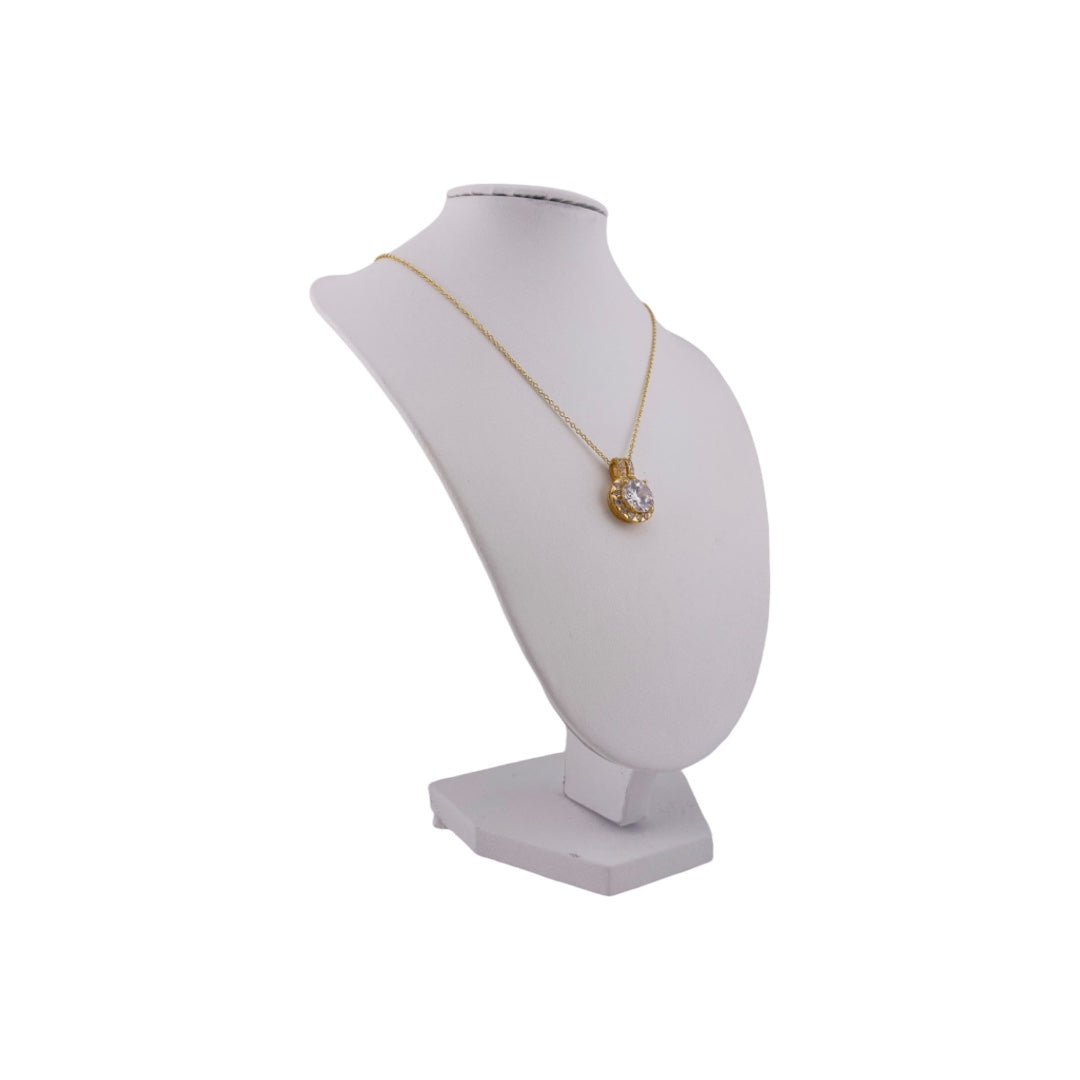 Sterling Silver Radiant Harmony Gold Tone Necklace