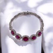 Rose Radiance Pink Cubic Zirconia Sterling Silver Bracelet