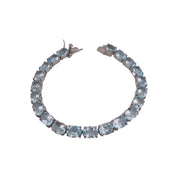 Sky Blue Topaz Sterling Silver Bracelet – Bold Elegance