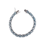 Sky Blue Topaz Sterling Silver Bracelet – Bold Elegance