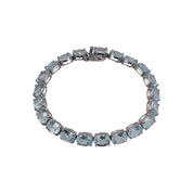 Sky Blue Topaz Sterling Silver Bracelet – Bold Elegance