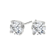 Sterling Silver Zirconia Stud Earrings