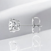 Sterling Silver Zirconia Stunning Stud Round Earrings