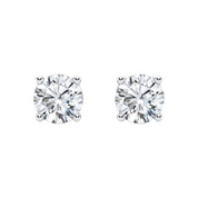 Sterling Silver Zirconia Stud Earrings