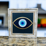 Evil Eye, Glass,Fused glass, Handmade Wall Art, Home Protection Decor