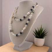 Freshwater Pearl and Crystal Necklace