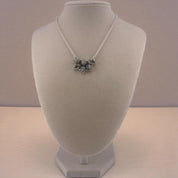 Timeless Cluster Sterling Silver Necklace with Spiny Oyster