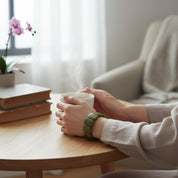 Green Curbstone Stretch Bracelet