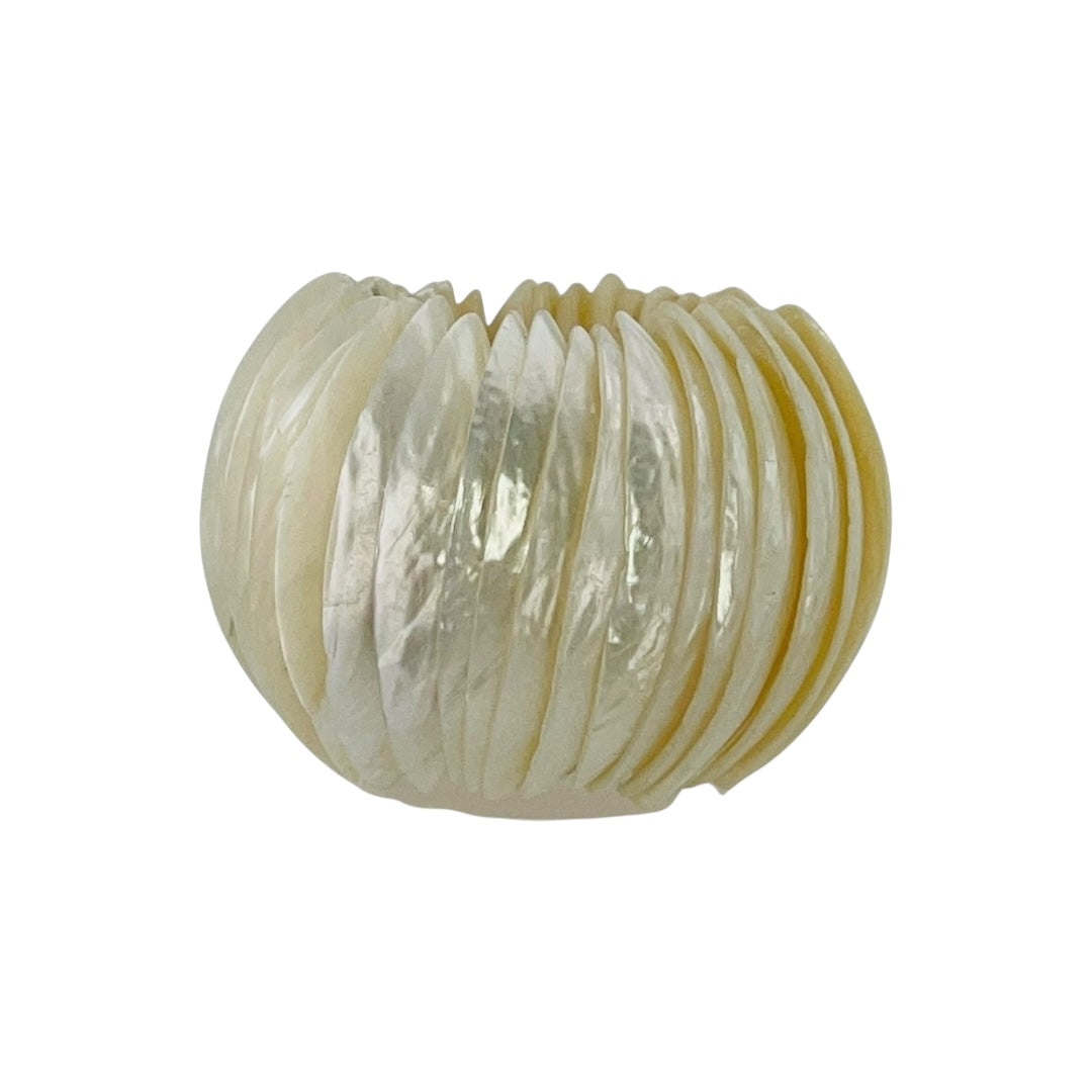 White Shell Bracelet minimalist style