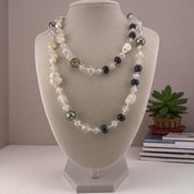 Freshwater Pearl and Crystal Necklace