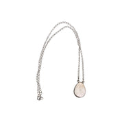 Crimson Glow – Pink Spiny Oyster Pear Shaped Necklace Sterling Silver