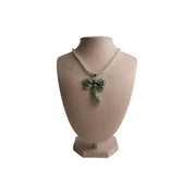 Mojave Green Dragonfly Pendant Necklace