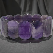 Amethyst Polished Stretch Bracelet