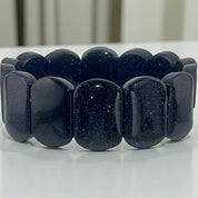 Blue Sandstone Stretch Bracelet