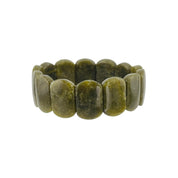 Green Curbstone Stretch Bracelet