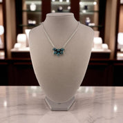 Timeless Sterling Silver Cluster Necklace with Copper Turquoise