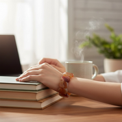 Carnelian Rectangular Bead Stretch Bracelet