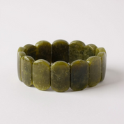 Green Curbstone Stretch Bracelet