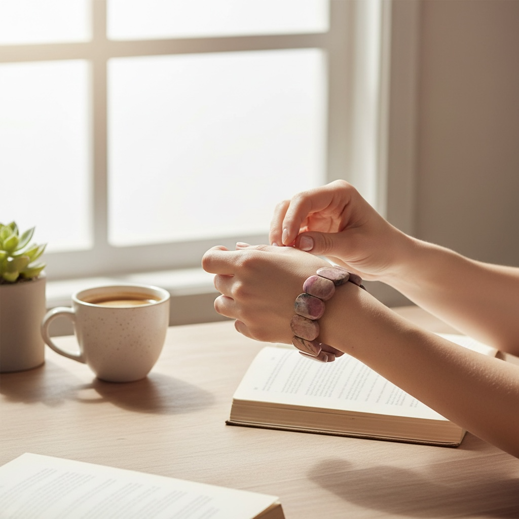 Rhodochrosite Stretch Bracelet