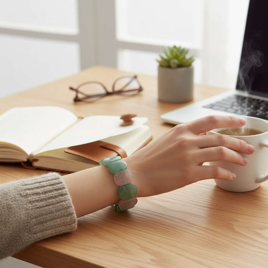 Strawberry Quartz Stretch Bracelet