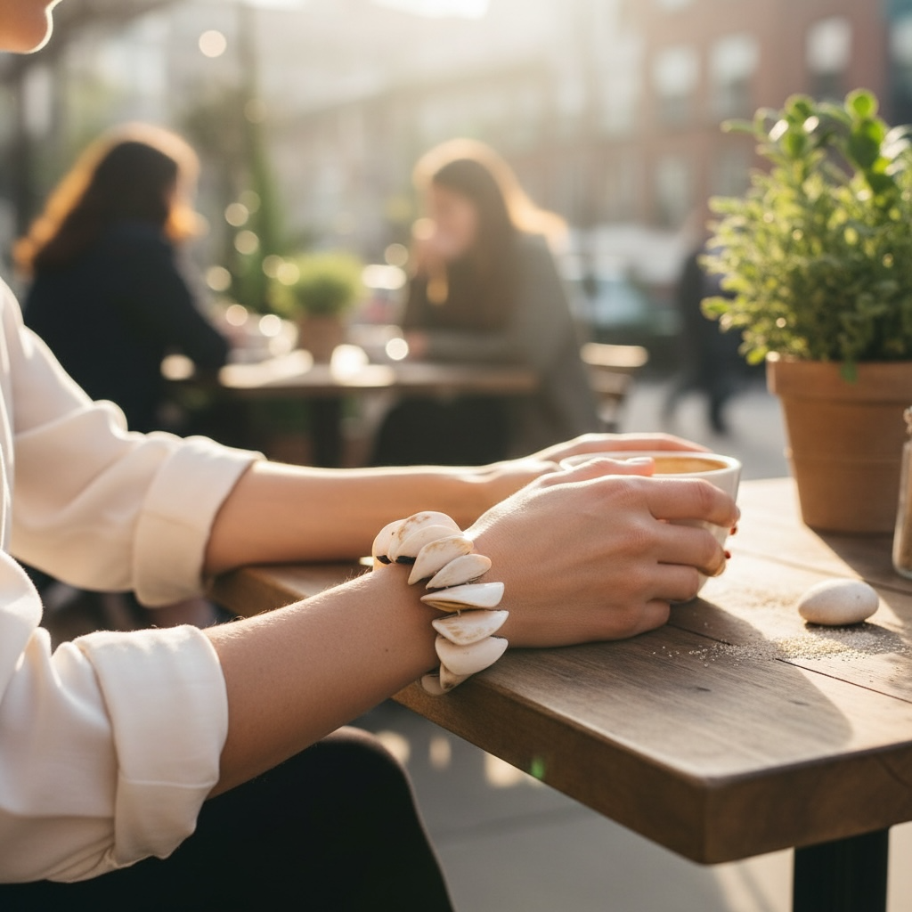Pink Conch Shell Bracelet Elegant gift for all occasions