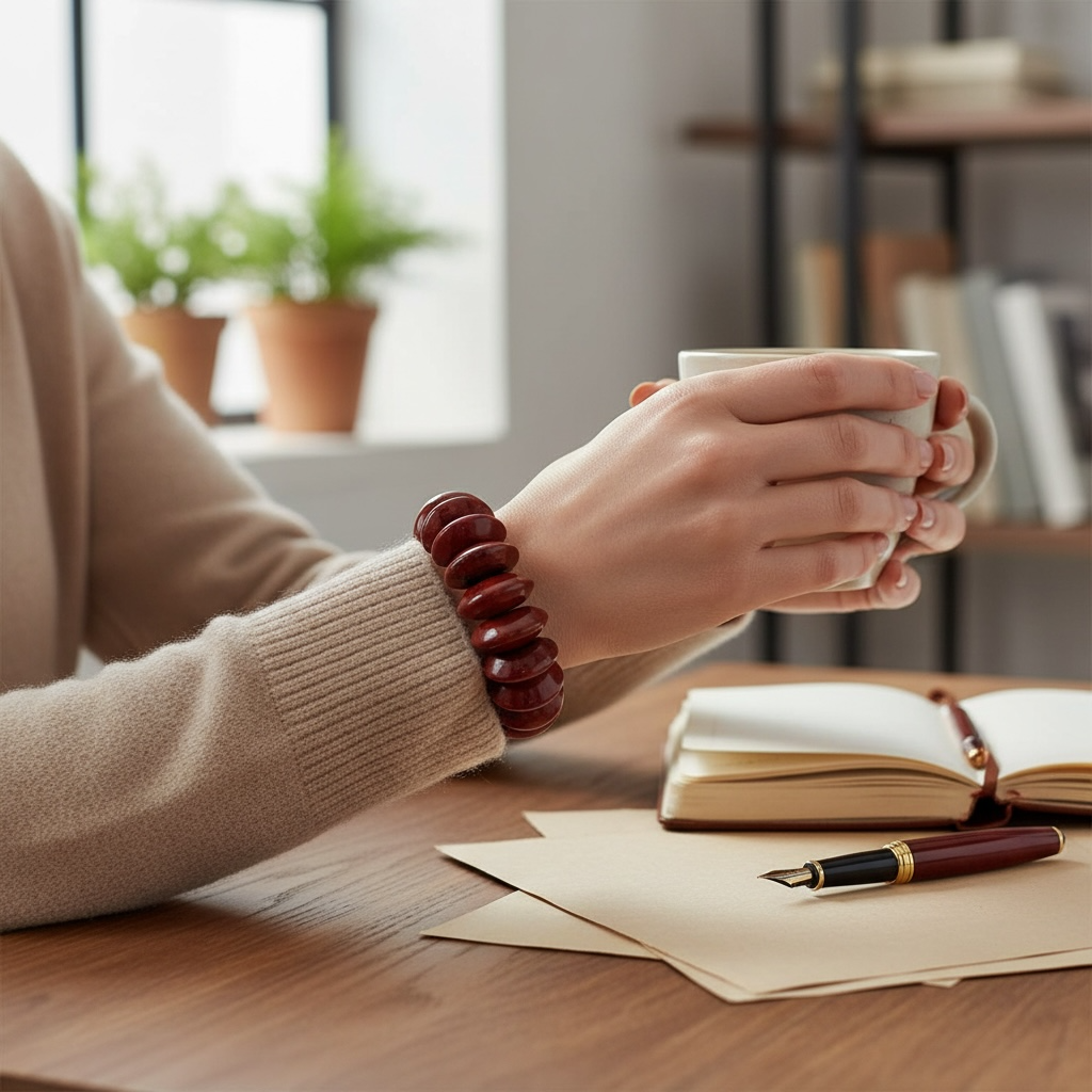 Red Jasper Stretch Bracelet