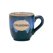 GRANDMA TEAL/BLUE GLAZE PORCELAIN MUG