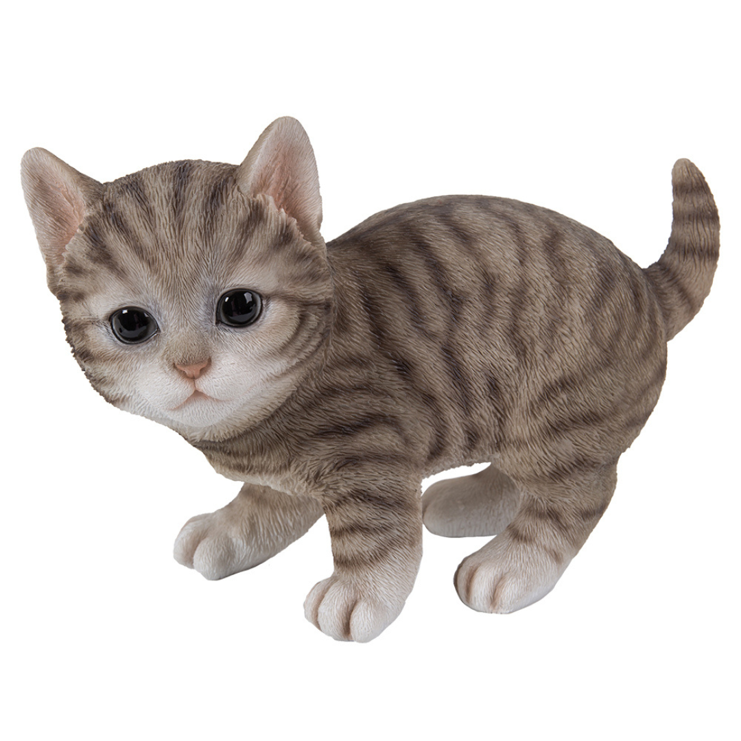 Playing Shorthair Kitten Figurine