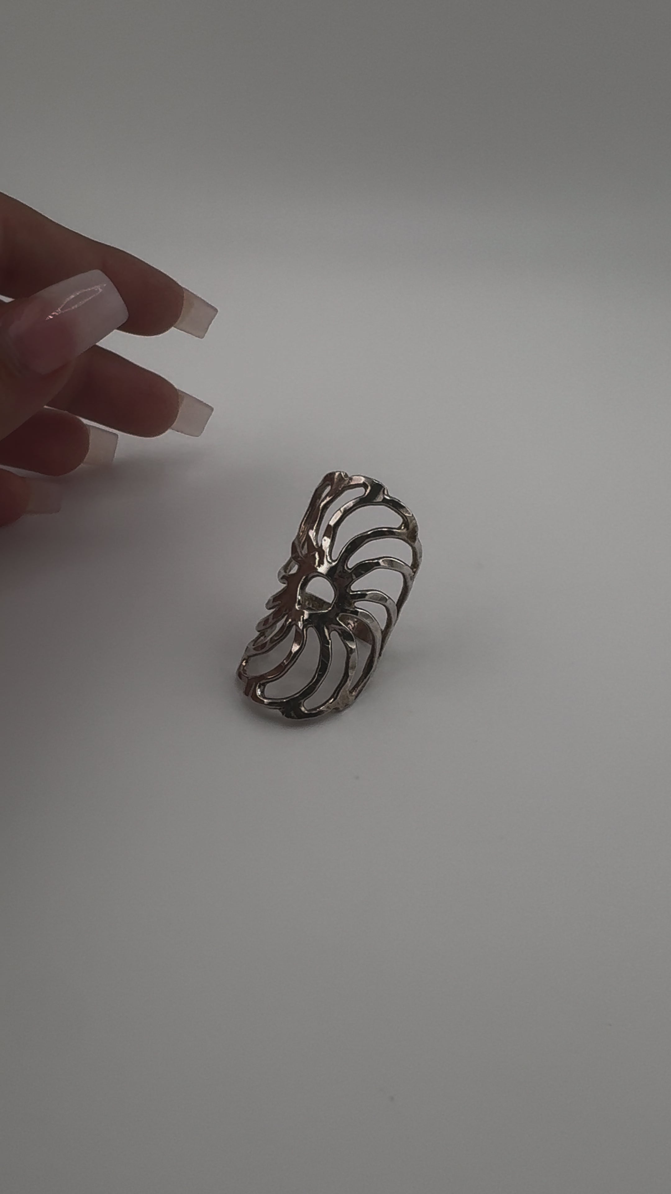 Sterling Silver, Ring, Modernist Style, Art Deco, Flower