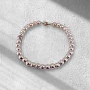 Elegant Sterling Silver Beaded Bracelet, Sterling Silver Beads Jewelry, Silver Bracelet, Elegant Gift