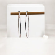 Sterling Silver Hoop Earrings, Elegant Silver Hoops, Timeless Round Hoop Earrings, Gift for Her