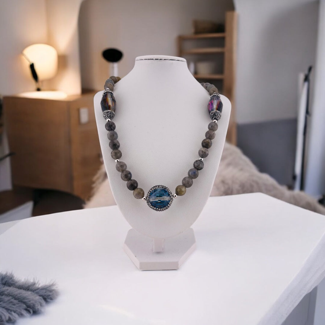 Moonlit Radiance Crystal Necklace